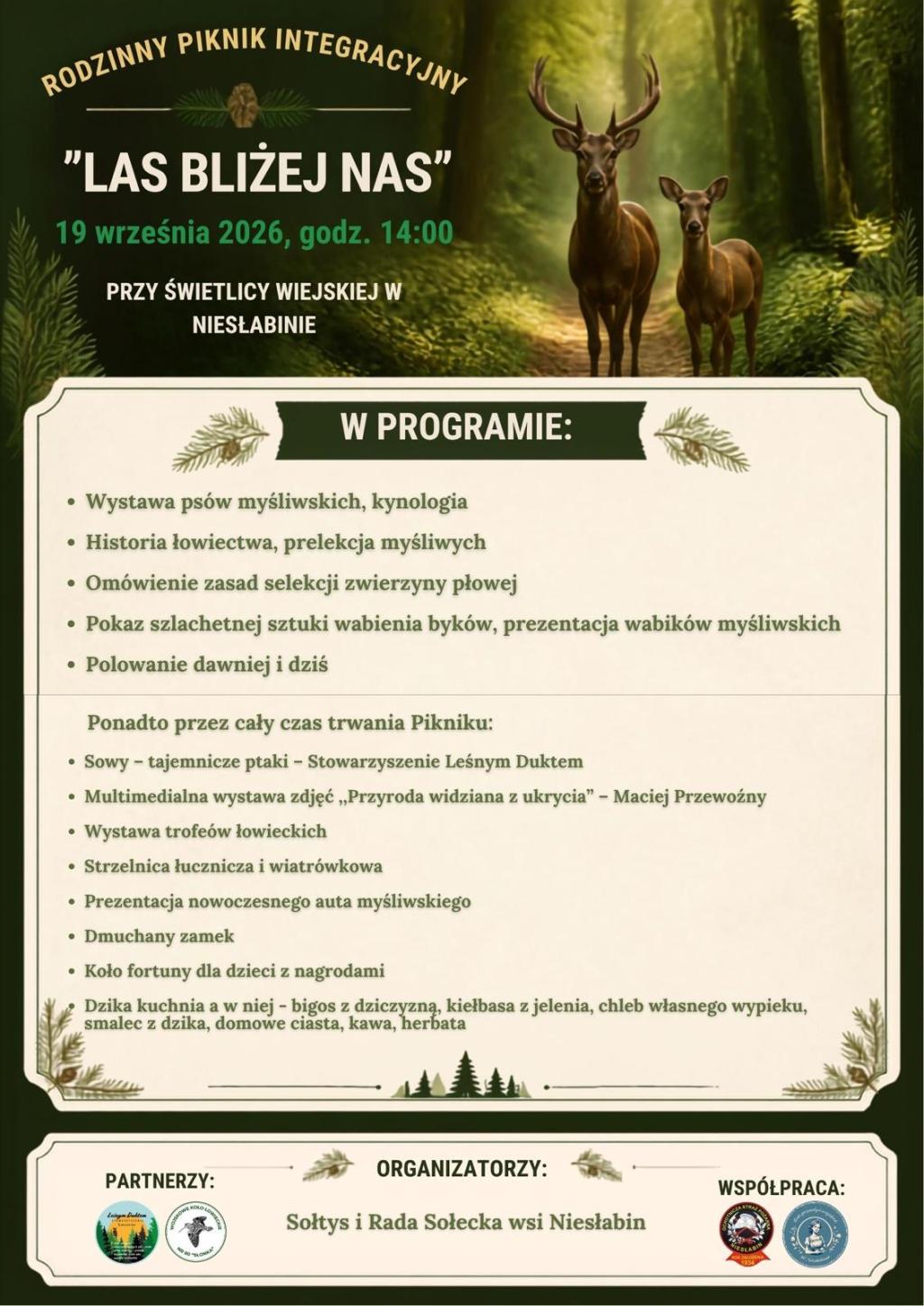 „LAS BLIŻEJ NAS” – Piknik integracyjny.